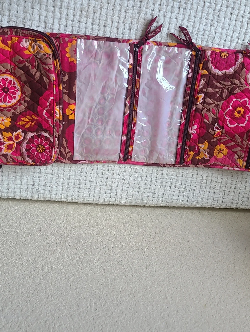 Vera Bradley Quilted Floral Weekender Bag Travel Bag - Picture 8 of 11